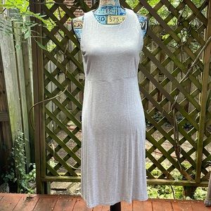 Athleta Santorini grey, cotton, large dress